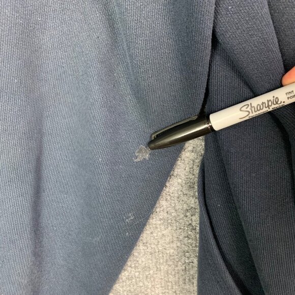 Carhartt Hoodie Mens Large Blue Original‎ Fit Fleece Sweatshirt Work Wear - Picture 4 of 14